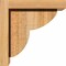 Ekena Millwork Crestline Rough Sawn Corbel w/Backplate, Western Red Cedar, 6"W x 8"D x 8"H COR06X08X08CRE01RWR - alternate 3